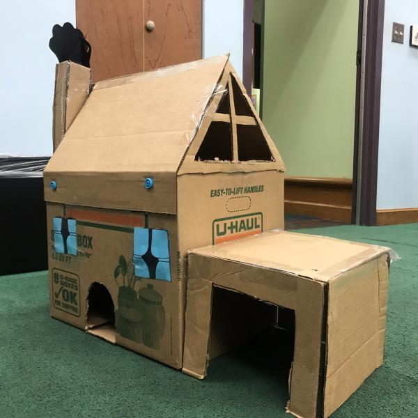 Image for event: Haunted Cardboard Castle Construction