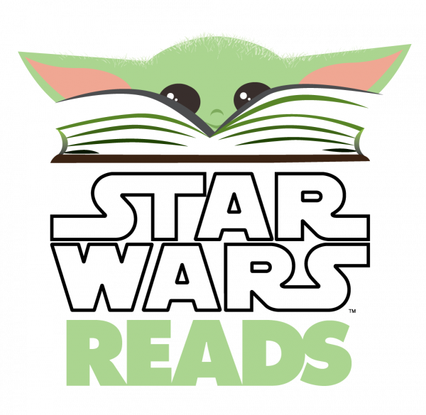 Star Wars Reads Yoda with book