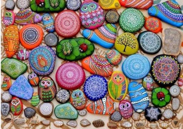 examples of decorative painted rocks